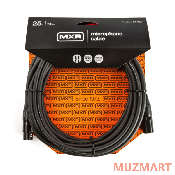 Dunlop DCM25 MXR Микрофонный кабель, 7.6м