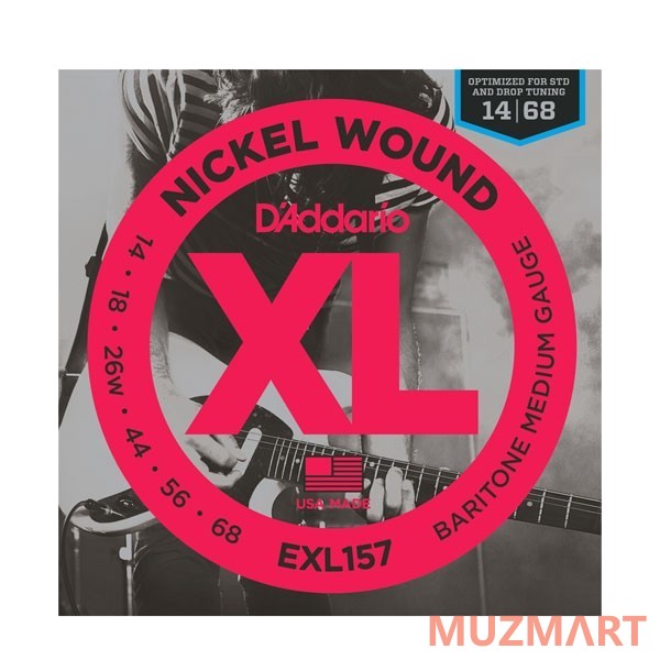 D'Addario EXL157 Medium Струны для электрогитары баритон
