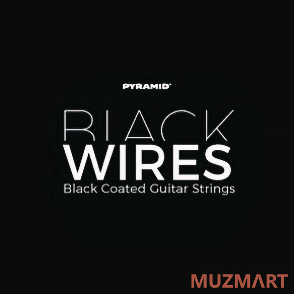 Pyramid BW0962-7 Black Wires Комплект струн для 7-струнной электрогитары, никелированные, 9-62