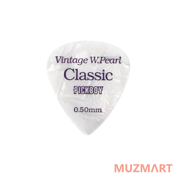 Pickboy GP-14/05 Celluloid Vintage Classic White Pearl Медиаторы 50шт