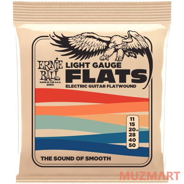 Ernie Ball 2580 Flatwound Light 11-50 Струны для электрогитары
