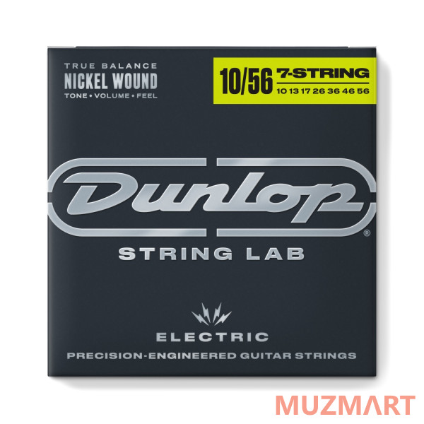 Dunlop DEN1056-7 Комплект струн для 7-струнной электрогитары 10-56