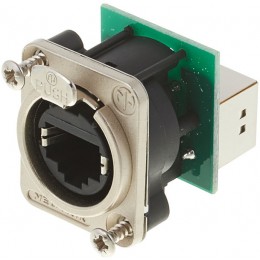 Neutrik NE8FDP Панельный двухсторонний разъем RJ45
