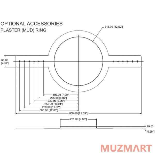 Tannoy CVS6 Plaster Ring Монтажное кольцо
