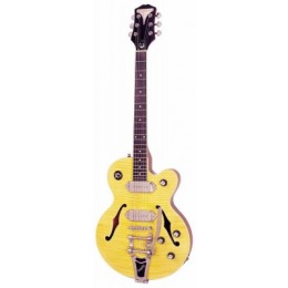 Epiphone Wildkat Antique Natural W/BIGSBY Vibrotone Tremolo Электрогитара полуакустическая