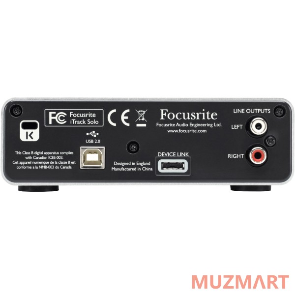 Focusrite Itrack Solo USB интерфейс