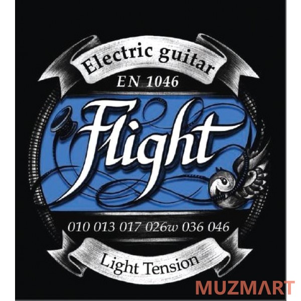 Flight EN1046 Струны для электрогитары, Light, 10-46