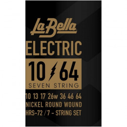 La Bella HRS-72 Струны для 7-стр. электрогитары, калибр 10-64