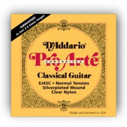 D'Addario EJ45 PRO-ARTE NYLON NORMAL TENSION струны для классической гитары