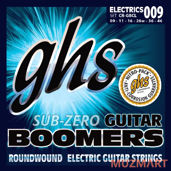 GHS STRINGS CR-GBCL SUB-ZERO Струны для электрогитары
