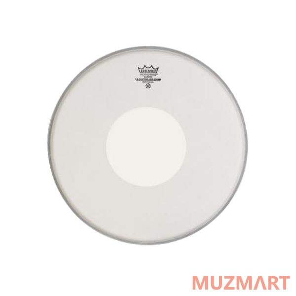 Remo CS-0114-00 BATTER, CONTROLLED SOUND, COATED, 14" Пластик для барабана, с напылением с белым усиленным центром.