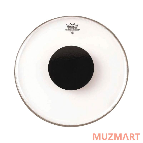 Remo CS-0316-10 Batter, Controlled Sound, Clear, Black Dot On Top, 16" Пластик для барабана прозрачный, с чёрным усиленным центром.