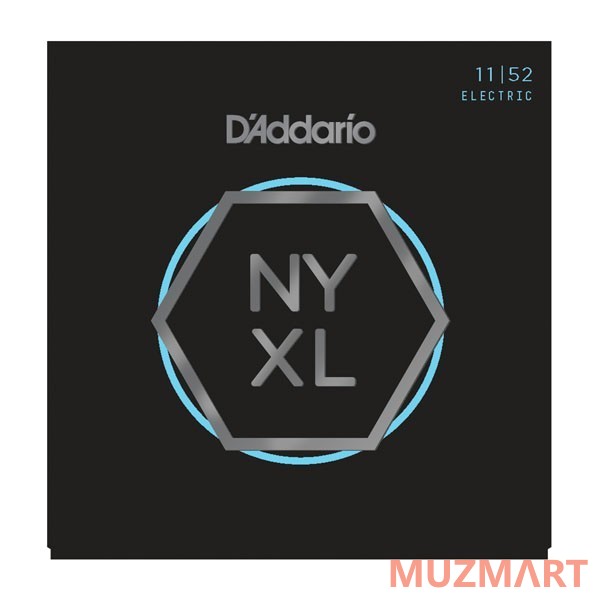 D'Addario NYXL1152 Medium Top/Heavy Bottom Струны для электрогитары, 11-52