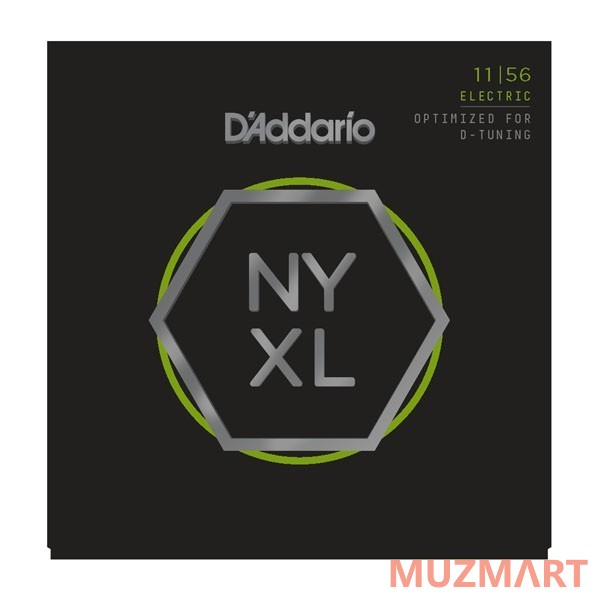 D'Addario NYXL1156 Medium Top/X-Heavy Bottom Струны для электрогитары, 11-56