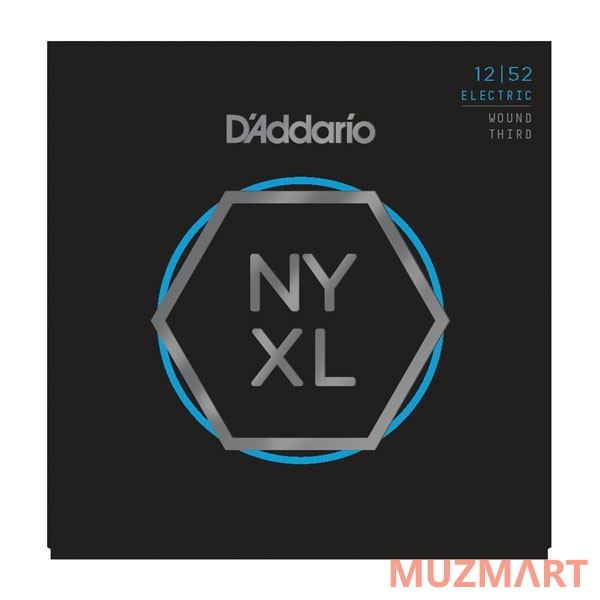 D'Addario NYXL1252W Струны для электрогитары, 12-52