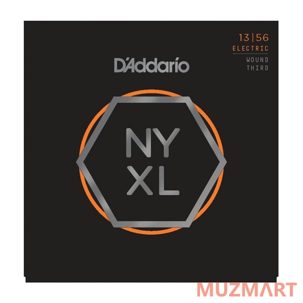 D'Addario NYXL1356W Medium Струны для электрогитары, 13-56