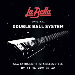 La Bella S942 Струны для "безголовой" электрогитары, калибр 9-42