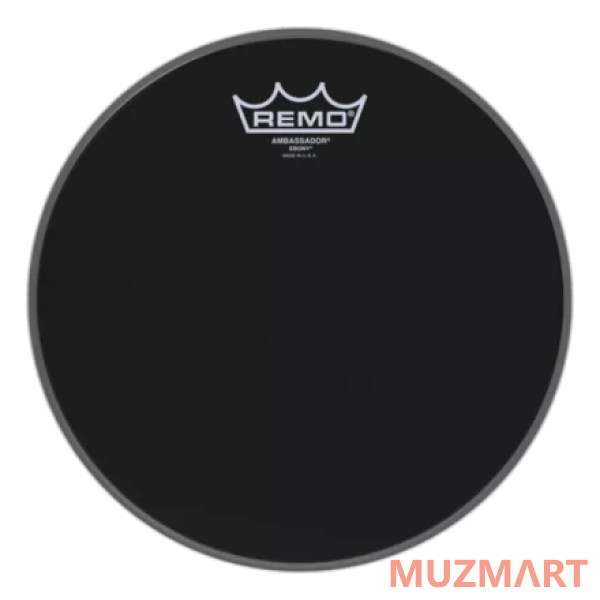 Remo ES-0010-00 REMO 10" EBONY AMBASSADOR Верхний пластик 10" для тома
