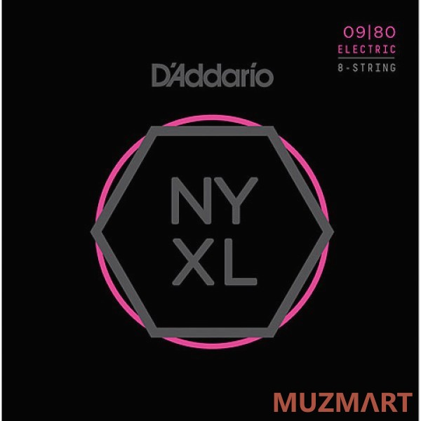 D'Addario NYXL0980 Cтруны для 8-струнной электрогитары