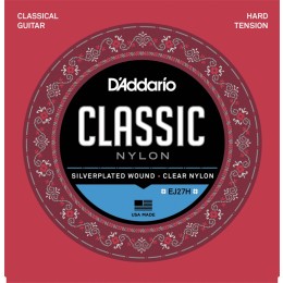 D'Addario EJ-27H Hard Струны для классической гитары, посеребренная медь