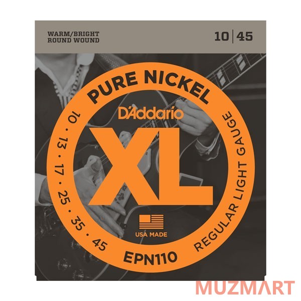 D'Addario EPN110 Regular Light Струны для электрогитары