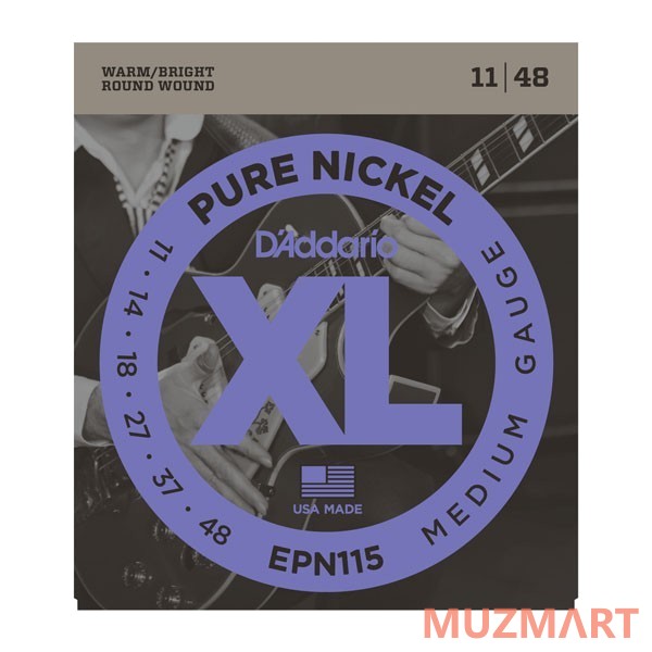 D'Addario EPN115 BLUES/JAZZ Rock Струны для электрогитары