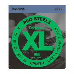 D'Addario EPS530 Extra Super Light Струны для электрогитары 8-38