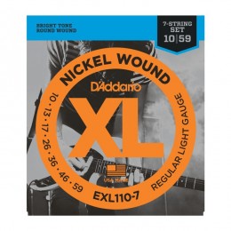D'Addario EXL110-7 Струны для 7-струнной электрогитары 10-59