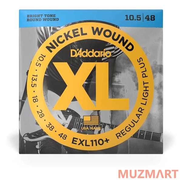 D'Addario EXL110+ Струны для электрогитары 10,5-48