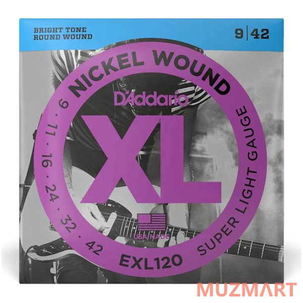 D'Addario EXL120 Струны для электрогитары