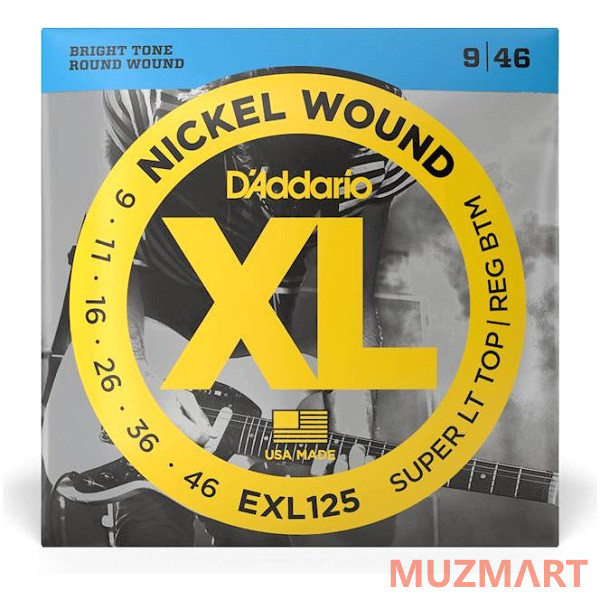 D'Addario EXL125 Струны для электрогитары 9 - 46