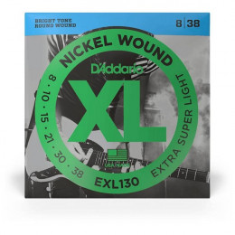 D'Addario EXL130 Extra Super Light Струны для электрогитары 8-38