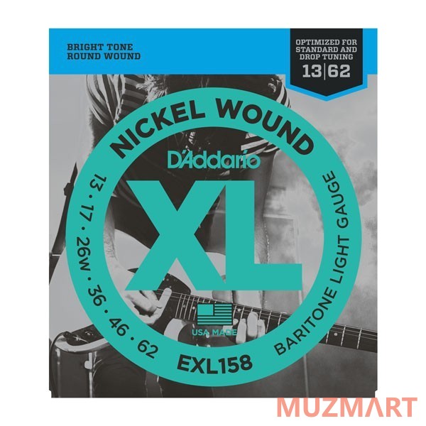 D'Addario EXL158 Струны для электрогитары баритон