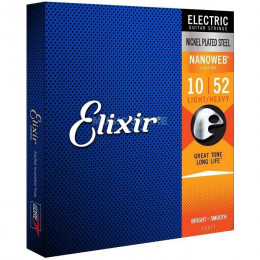 Elixir 12077 Anti Rust Nanoweb Light Heavy Струны для электрогитары