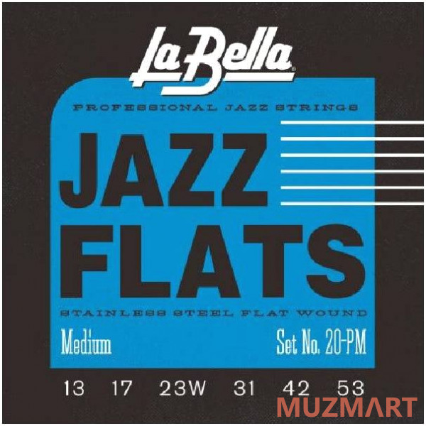La Bella 20PM Medium Струны для электрогитары 13-53