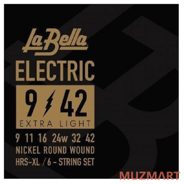 La Bella HRS-XL Extra Light Струны для электрогитары 9-42