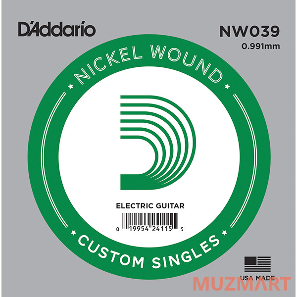 D'Addario NW039 Одиночная струна для электрогитары