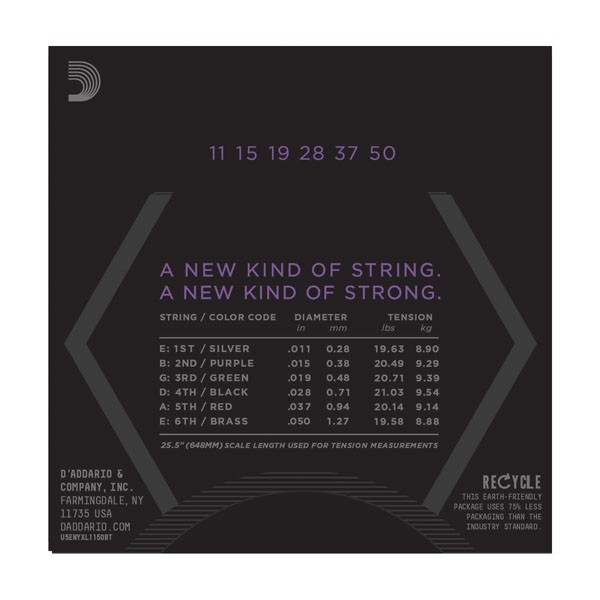 D'Addario NYXL1150BT Струны для электрогитары