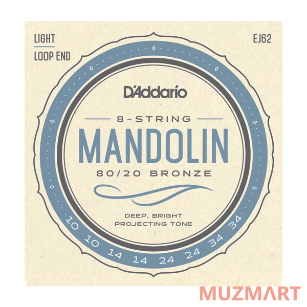 D'Addario EJ62 Струны для мандолины