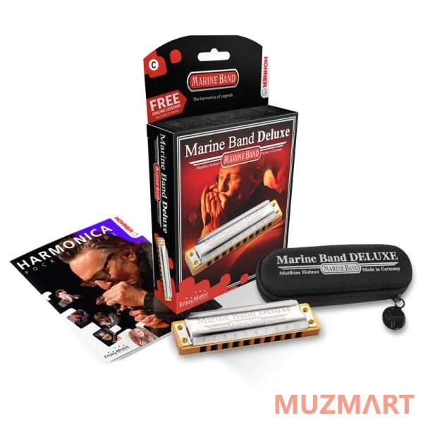Hohner Marine Band Delux 2005/20 Bb (M200511X) Губная гармоника с уроками
