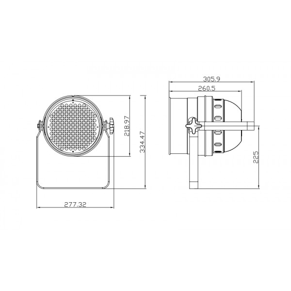 Involight Led Par64/BK Светодиодный RGB прожектор PAR-64