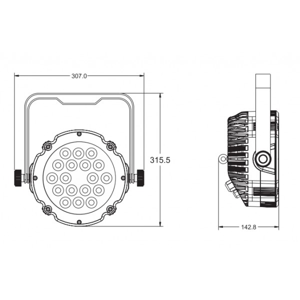 Involight LED PAR1842W Архитектурная подсветка