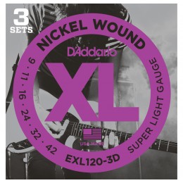 D'Addario EXL120/3D Струны для электрогитары