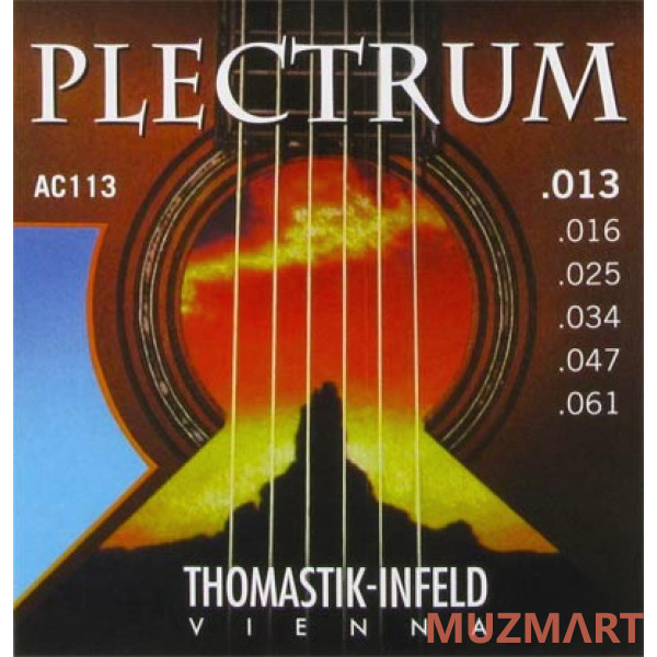 Thomastik Plectrum AC113T струны для акустической гитары 13-61, бронза