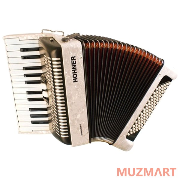 Hohner The New Bravo II 60 (A16951) White Аккордеон 1/2