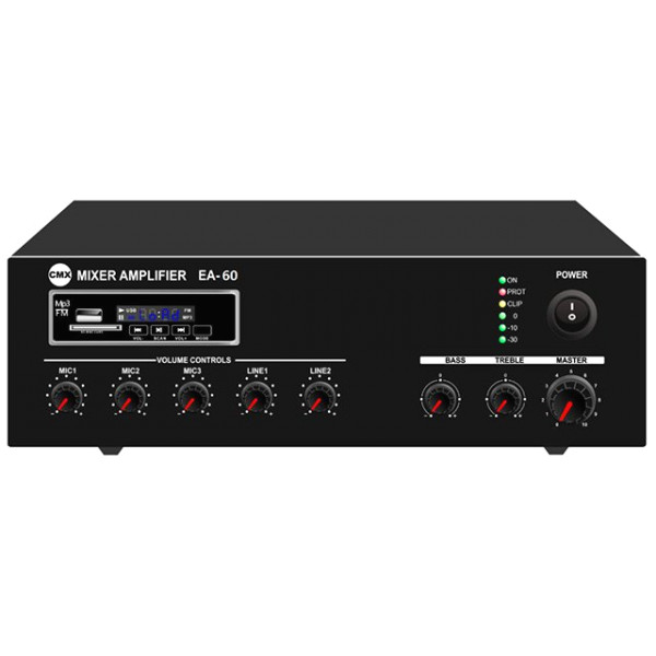 CMX Audio EA-60 Микшер усилитель 60ватт, встроенный Mp3 плеер