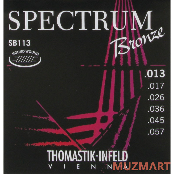 Thomastik Spectrum SB113T струны для акустической гитары 13-57, бронза