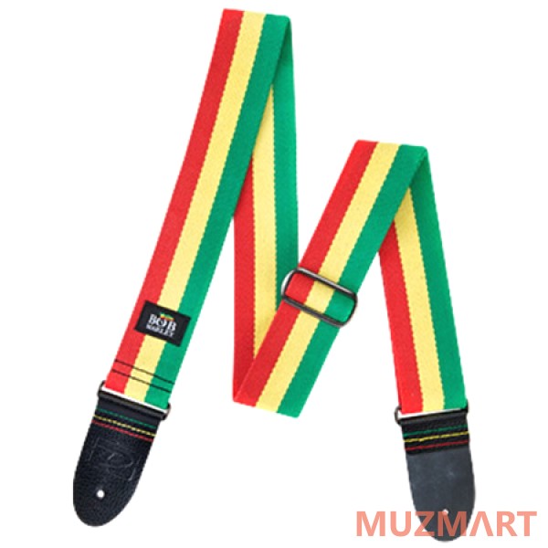 Dunlop BОВ-04 Bob Marley Wide ремень гитарный, конопля